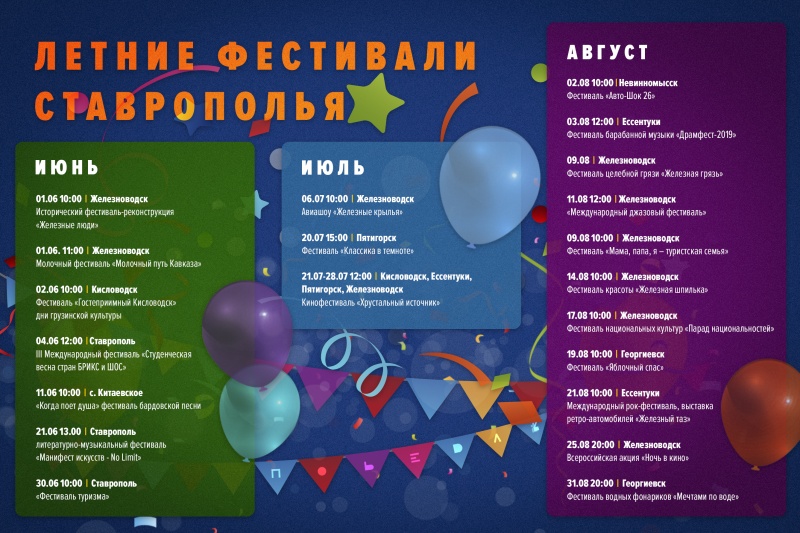 Летние фестивали Ставрополья
